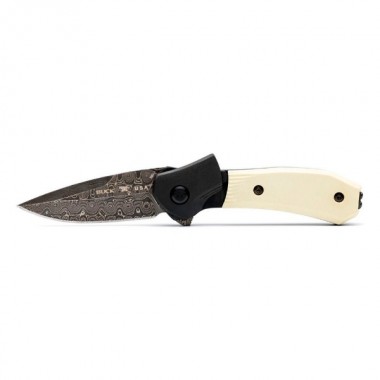 Нож складной BUCK 590 Paradigm Damascus LE 2023, G-10 White, Damascus клинок P 7,6 см