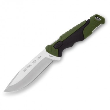Нож BUCK 658 Small Pursuit, Nylon GreenBlack, 420HC клинок P 9,5 см