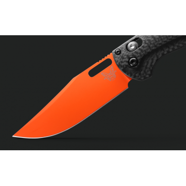 Нож складной BENCHMADE Taggedout, Carbon, Magnacut клинок оранж. P 8,8 см