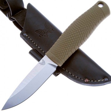 Нож BENCHMADE Puukko, Green, 3V Tool Steel клинок P 9,5 см