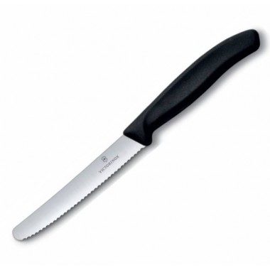 Нож кухонный Victorinox Swiss Classic (6.7833), лезв.11см, серрейт., черный