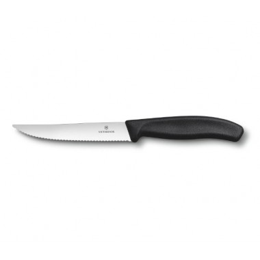 Нож для стейка Victorinox SwissClassic Gourmet (6.7933.12), волн.лезв. 12см, чёрный