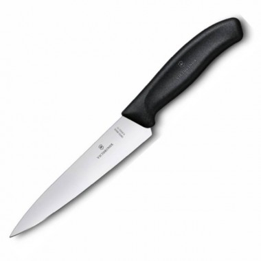 Нож разделочный Victorinox Swiss Classic (6.8003.15B) лезв.15см, черный