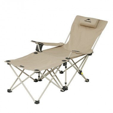 Шезлонг складной NATUREHIKE Nightfall T05J, 5,6 кг, хаки