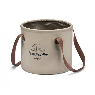 Ведро складное NATUREHIKE Lingwo, 10L, ф25х21см, светло-коричневое